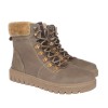 TSF CASUAL LEATHER FUR BOOT FOR WOMEN (BRN)